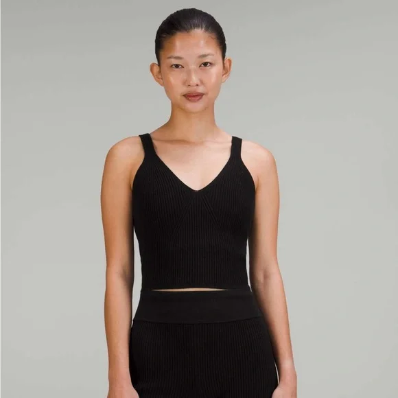 lululemon athletica | Tops | Lululemon Ribbed Knit Cropped Tank